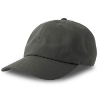 Бейсболка Dad Hat-S Eco Серый темный с круглым козырьком