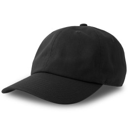 Бейсболка Dad Hat Eco Черный с круглым козырьком