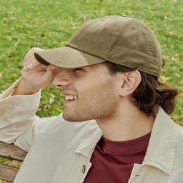 Бейсболка Dad Hat Черный с круглым козырьком