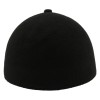 Бейсболка Uni-Cap Polarfleece черная с круглым козырьком флисовая