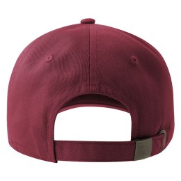 Бейсболка Dad Hat Eco Бордовый с круглым козырьком