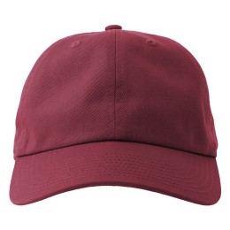 Бейсболка Dad Hat Eco Бордовый с круглым козырьком