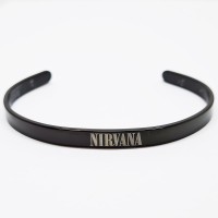 Браслет стальной "Nirvana" черный