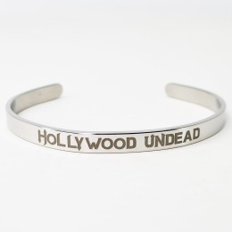 Браслет стальной "Hollywood Undead" серебристый