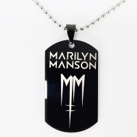Жетон "Marilyn Manson" стальной черный