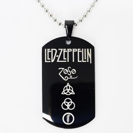 Жетон "Led Zeppelin" стальной черный