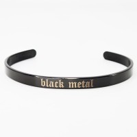 Браслет стальной "Black Metal" черный