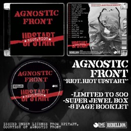 CD Agnostic Front "Riot, Riot, Upstart" Super Jewel