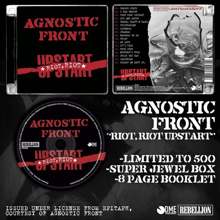 CD Agnostic Front "Riot, Riot, Upstart" Super Jewel