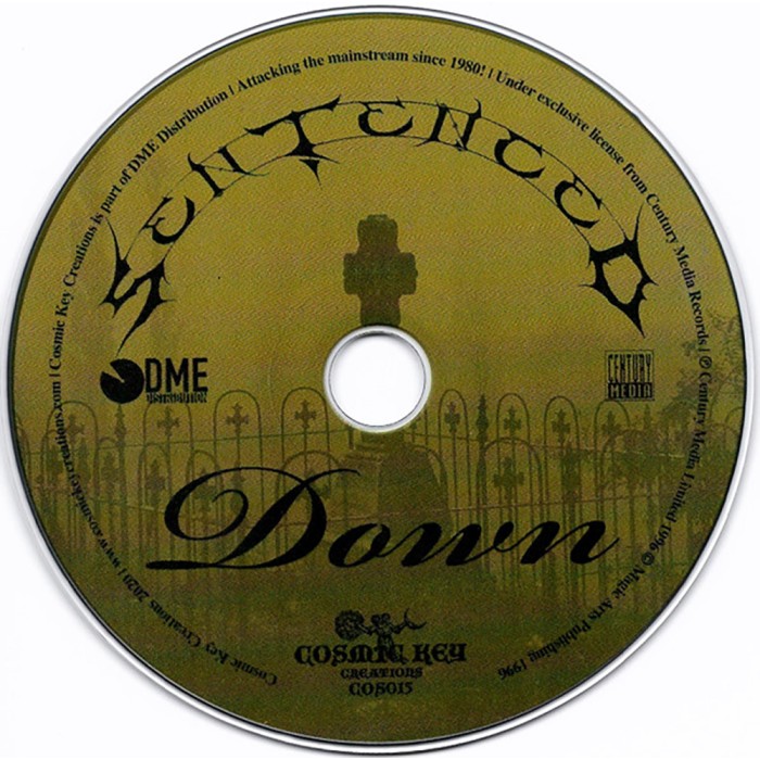 CD Sentenced "Down" Super Jewel