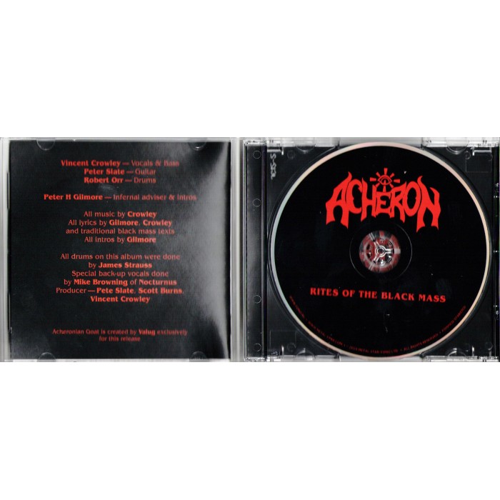 CD Acheron "Rites Of The Black Mass"