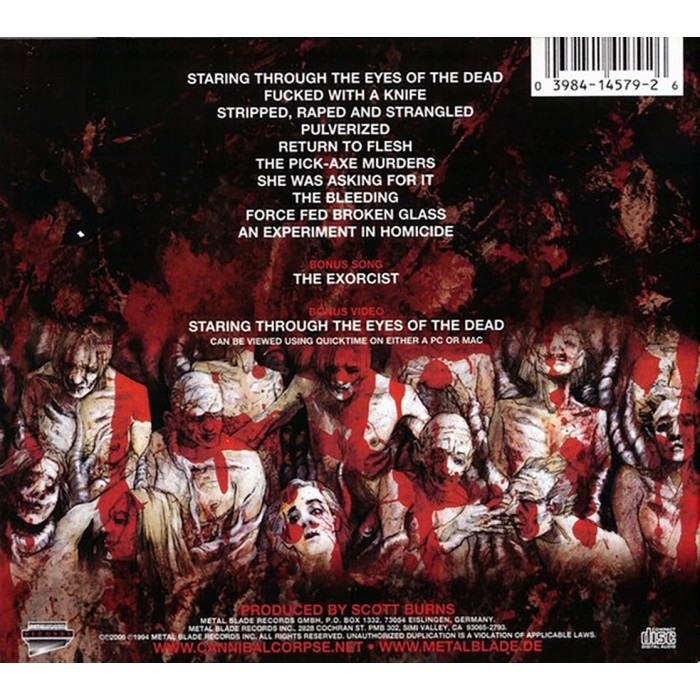 CD Cannibal Corpse "The Bleeding" Digipak