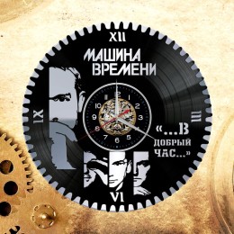 Часы "Машина времени" из виниловой пластинки