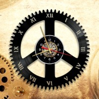 Часы "Машина времени" из виниловой пластинки