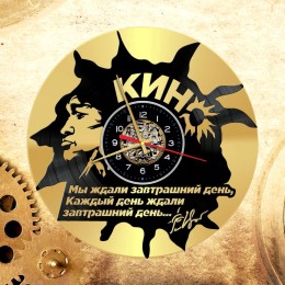 Часы "Кино (Цой)" из виниловой пластинки