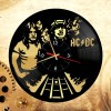 Часы "AC/DC" из виниловой пластинки