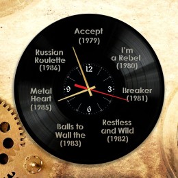 Часы "Accept" из виниловой пластинки