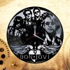 Часы "Bon Jovi" из виниловой пластинки