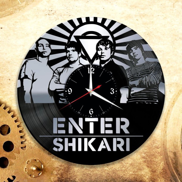 Часы "Enter Shikari" из виниловой пластинки
