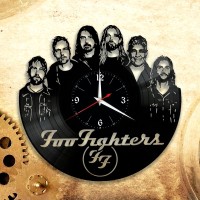 Часы "Foo Fighters" из виниловой пластинки