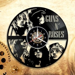 Часы "Guns N’ Roses" из виниловой пластинки