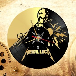 Часы "Metallica" из виниловой пластинки