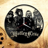 Часы "Motley Crue" из виниловой пластинки