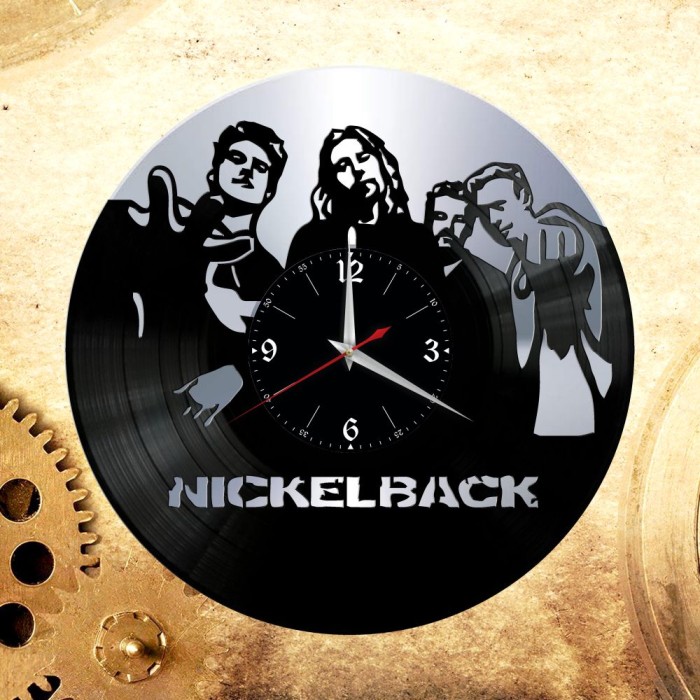 Часы "Nickelback" из виниловой пластинки