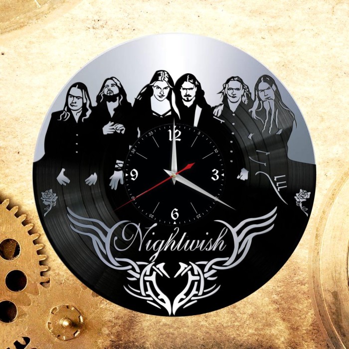 Часы "Nightwish" из виниловой пластинки