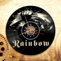 Часы "Rainbow" из виниловой пластинки