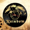 Часы "Rainbow" из виниловой пластинки