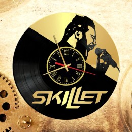 Часы "Skillet" из виниловой пластинки