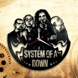 Часы "System Of A Down" из виниловой пластинки