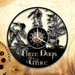 Часы "Three Days Grace" из виниловой пластинки