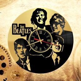 Часы "The Beatles" из виниловой пластинки