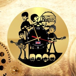 Часы "The Beatles" из виниловой пластинки