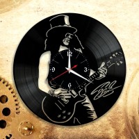 Часы "Slash" из виниловой пластинки