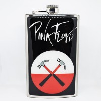 Фляга стальная "Pink Floyd" 10 oz