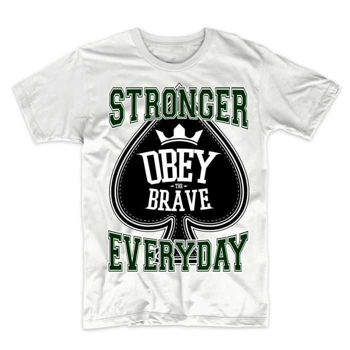 Футболка "Obey the Brave"
