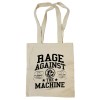 Сумка-шоппер "Rage Against the Machine" бежевая