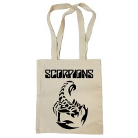 Сумка-шоппер "Scorpions" бежевая 