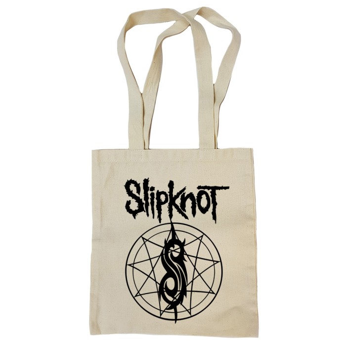 Сумка-шоппер "Slipknot" бежевая