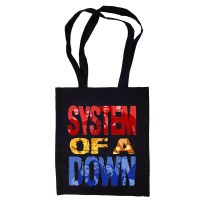 Сумка-шоппер "System Of A Down" черная 
