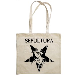 Сумка-шоппер "Sepultura" бежевая 
