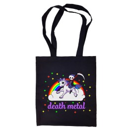 Сумка-шоппер "Death Metal" черная 