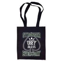 Сумка-шоппер "Obey the Brave" черная 