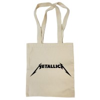 Сумка-шоппер "Metallica" бежевая 