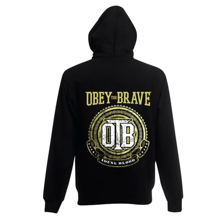 Толстовка с капюшоном "Obey the Brave"