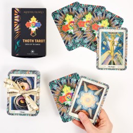 Карты Таро THOTH TAROT Aleister Crowley. 78 карт (матовые; белый срез)