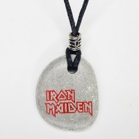 Кулон Iron Maiden из камня